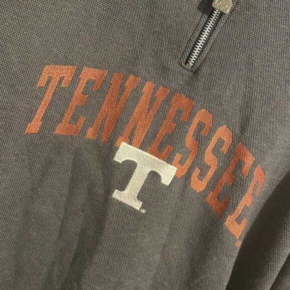 Vintage Tennesse Volunteers VOLS Pro Player Quarter Zip Pullover Adult L Gray - Picture 2 of 6